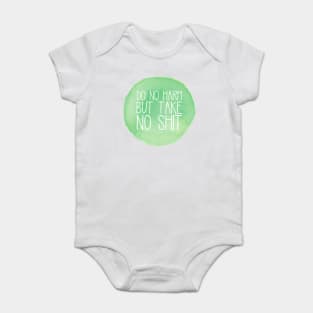 Do No Harm Green Watercolor Circle Baby Bodysuit